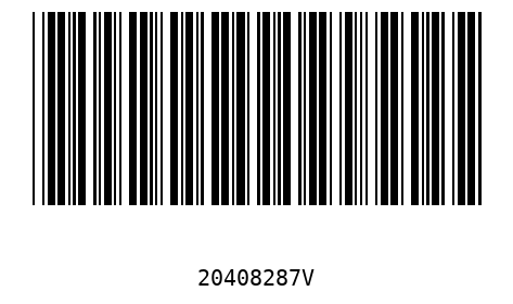 Barcode 20408287