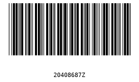 Barcode 20408687