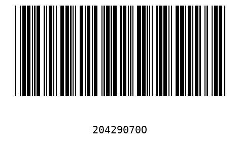 Barcode 20429070