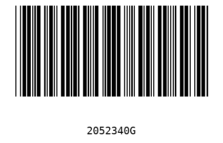 Barcode 2052340
