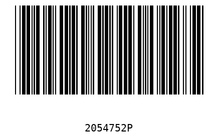 Barcode 2054752