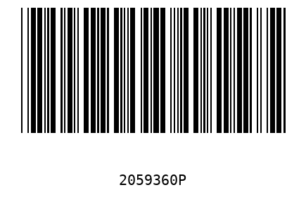 Barcode 2059360