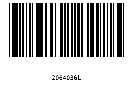 Barcode 2064036