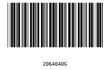 Barcode 2064040