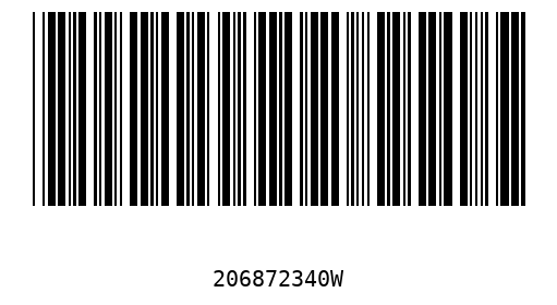 Barcode 206872340