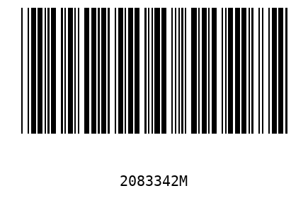 Bar code 2083342