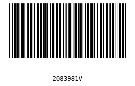 Bar code 2083981