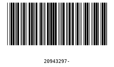 Bar code 20943297
