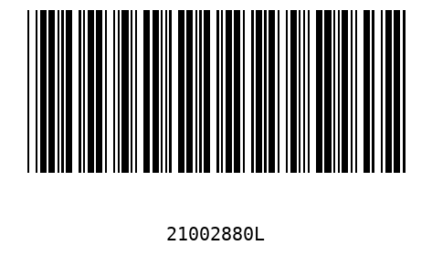 Barcode 21002880