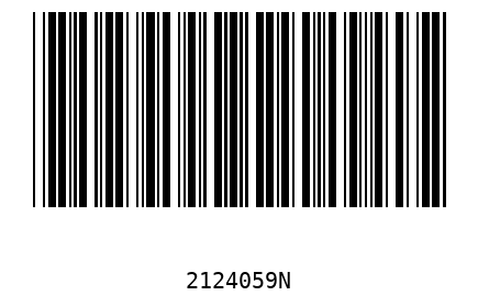 Barcode 2124059