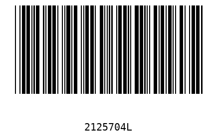 Barcode 2125704