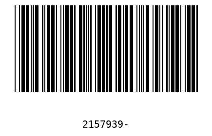 Barcode 2157939
