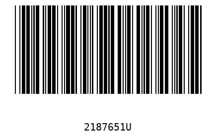 Barcode 2187651