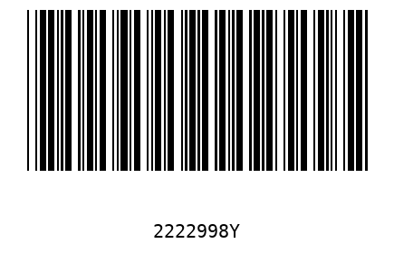 Bar code 2222998
