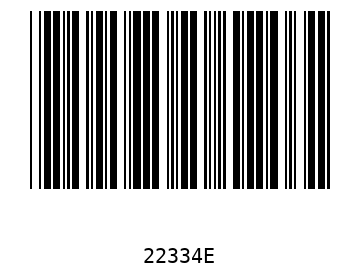 Barra Código, Code 39 22334