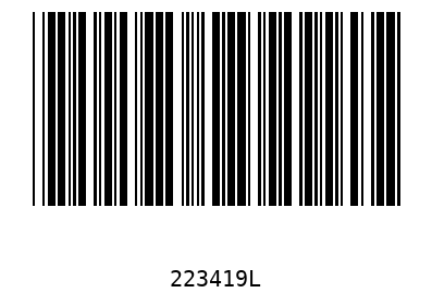 Barcode 223419