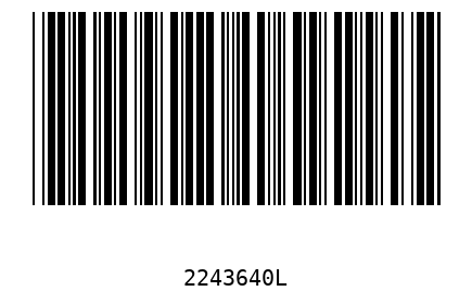 Barcode 2243640
