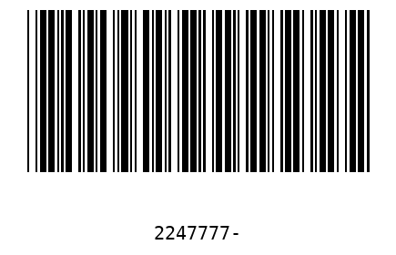 Barcode 2247777