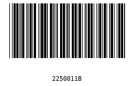 Barcode 2250011