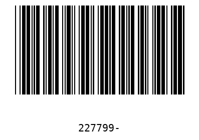 Barcode 227799