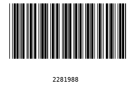 Bar code 2281988