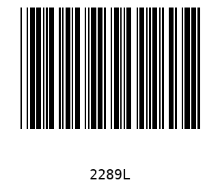 Barra Código, Code 39 2289