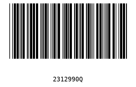 Bar code 2312990