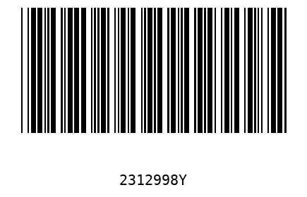 Bar code 2312998