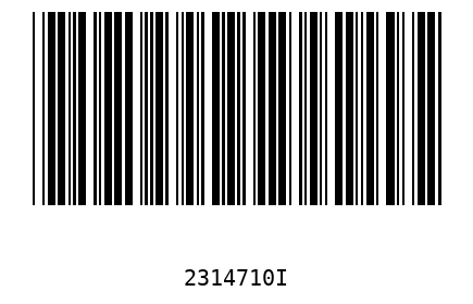 Barcode 2314710