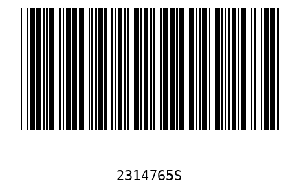 Barcode 2314765