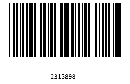 Barcode 2315898