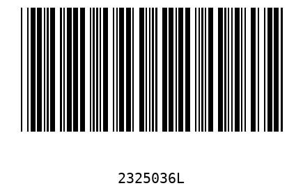 Barcode 2325036