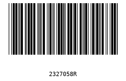 Barra Código 2327058