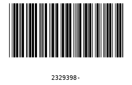 Barcode 2329398