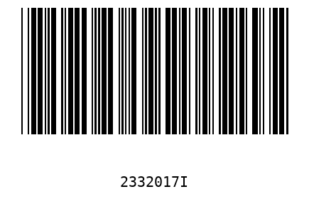 Bar code 2332017