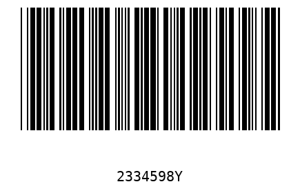 Barcode 2334598