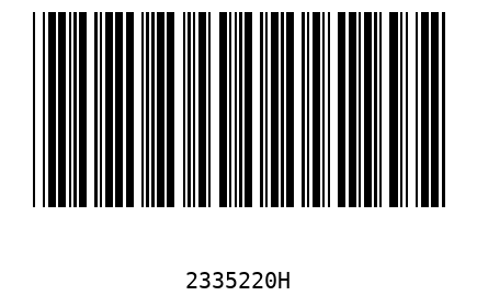Barcode 2335220
