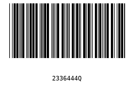 Barcode 2336444