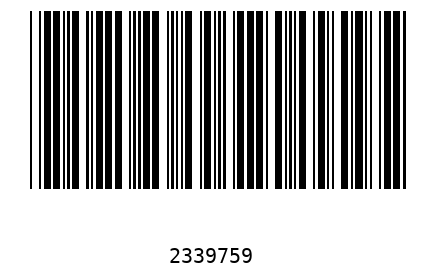 Barcode 2339759