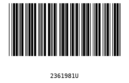 Bar code 2361981