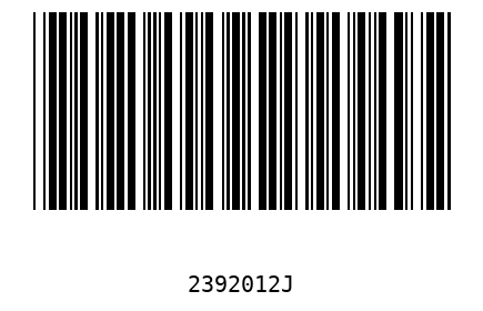 Bar code 2392012