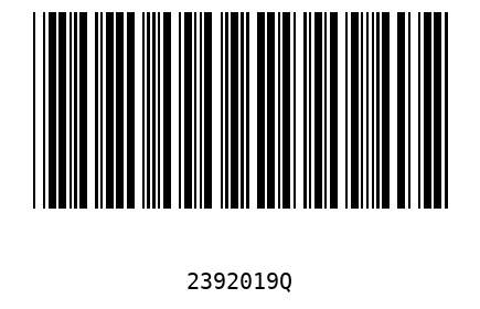 Bar code 2392019