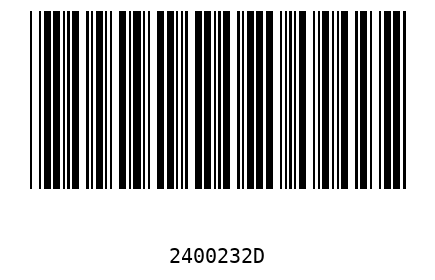 Barra Código 2400232