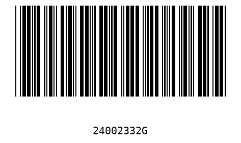 Barcode 24002332