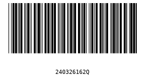 Barcode 240326162