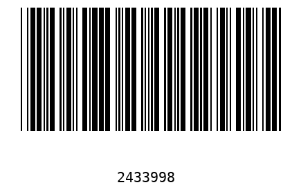 Bar code 2433998