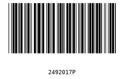 Bar code 2492017