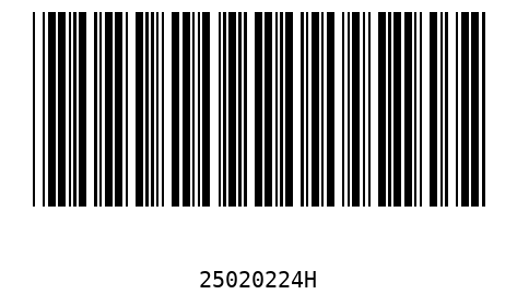 Barcode 25020224