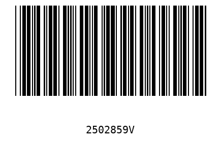 Bar code 2502859