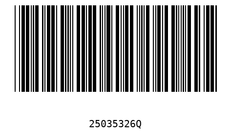 Barcode 25035326